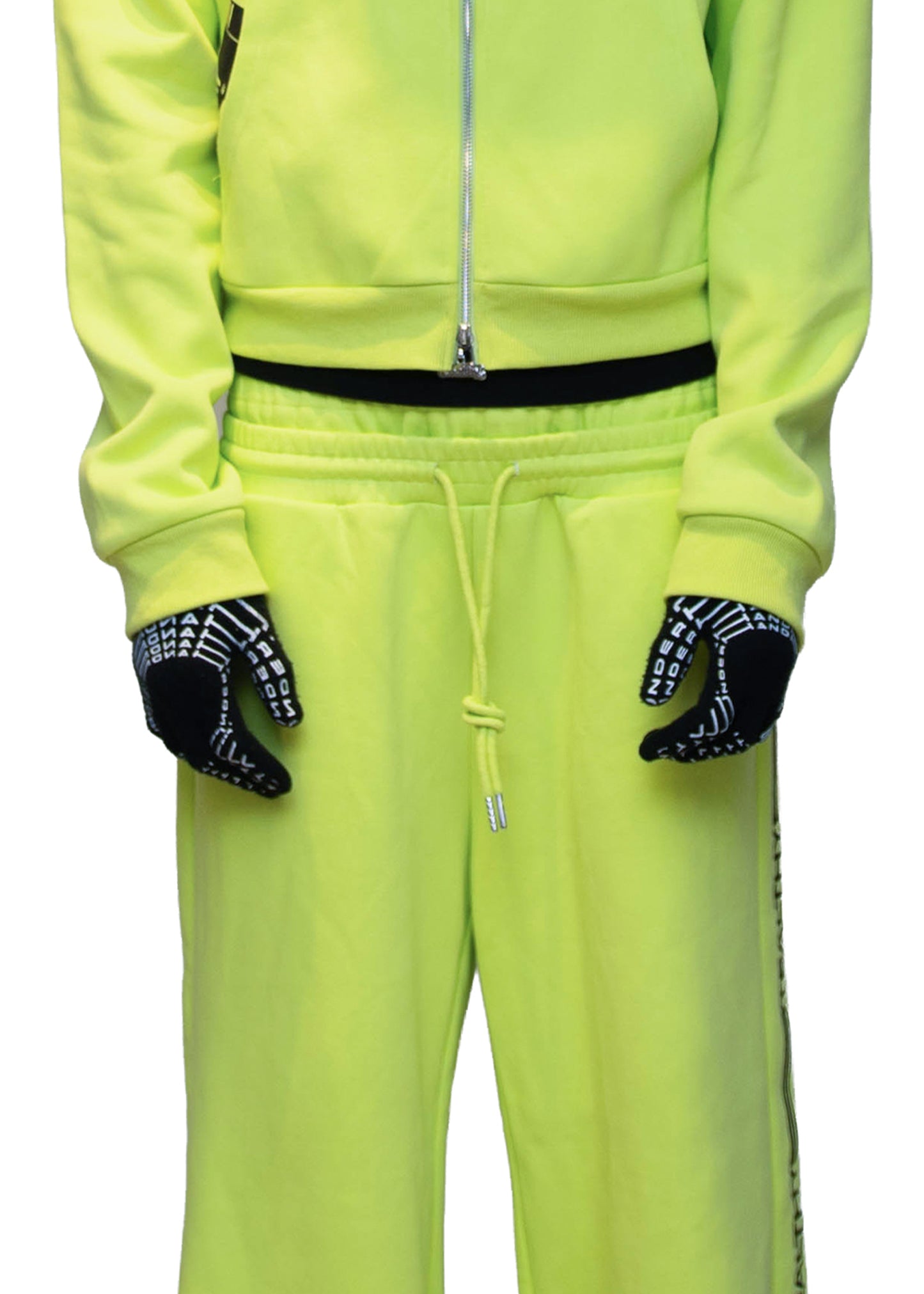 GL*CK CHROME FULL ZIP Hoodie (Neon Green)