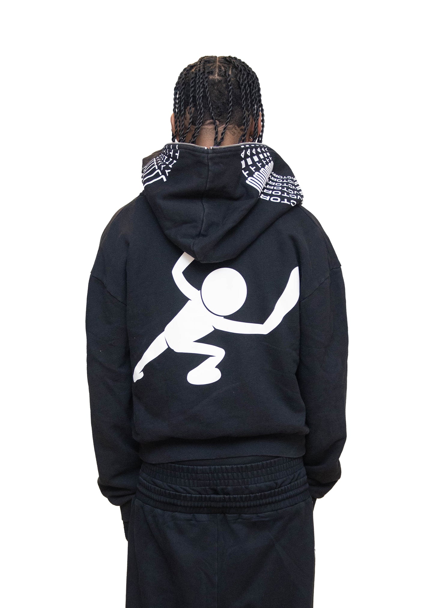 GL*CK CHROME FULL ZIP Hoodie (Black)