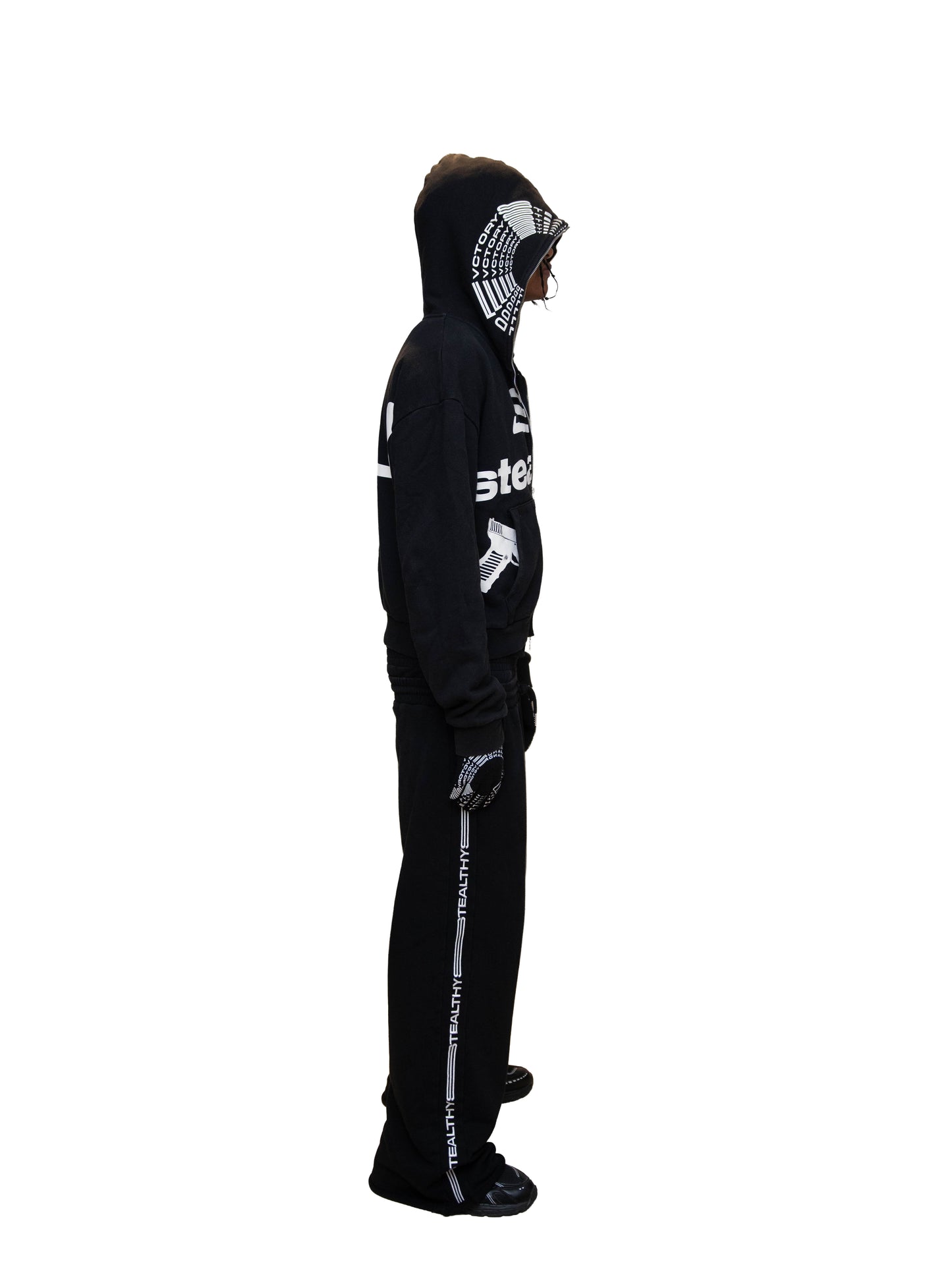 GL*CK CHROME FULL ZIP Hoodie (Black)