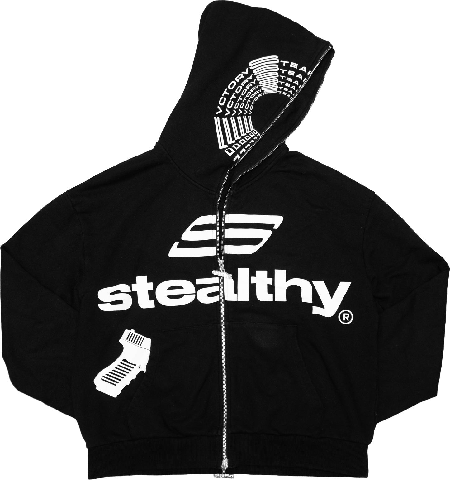 GL*CK CHROME FULL ZIP Hoodie (Black)