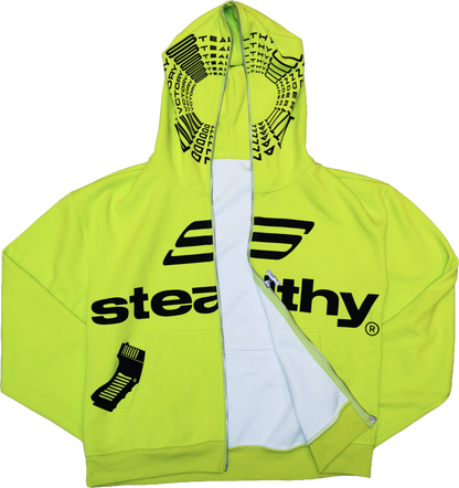 GL*CK CHROME FULL ZIP Hoodie (Neon Green)
