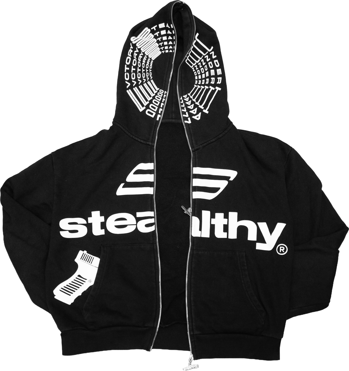 GL*CK CHROME FULL ZIP Hoodie (Black)